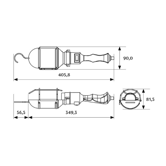 Светильник переносной UNIVersal (966U-0115) 15м с выключателем ПВС 2*0,75