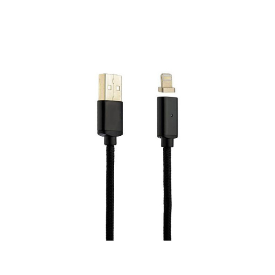 Кабель  USB 2.0 Type-A - iPhone (Apple Lightning 8-pin) : 1,0 м., магнитный ("AVS") ("IP-M5") для зарядки телефона/смартфона или обмена информации с цифровыми устройствами (A07160S)
