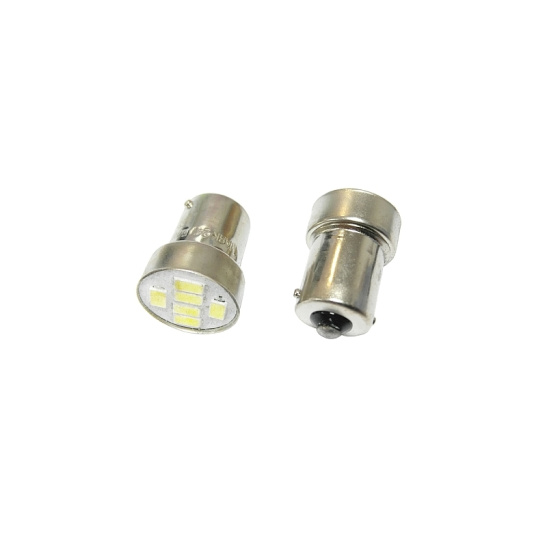 СВЕТОДИОД (А24-10) (24T15-W\6SMD, 203165) (5630/5730)  БЕЛЫЙ (стоп, габарит) 6 с/д, 24В