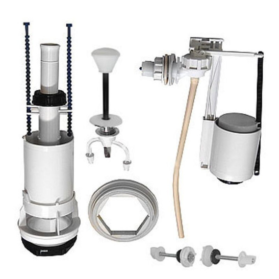 Арматура АБ 110.54.16.0/АБ 66.54.14.0/АБ 66.54.16.0 для бачка с боковым подводом, шток белый (г.Псков)