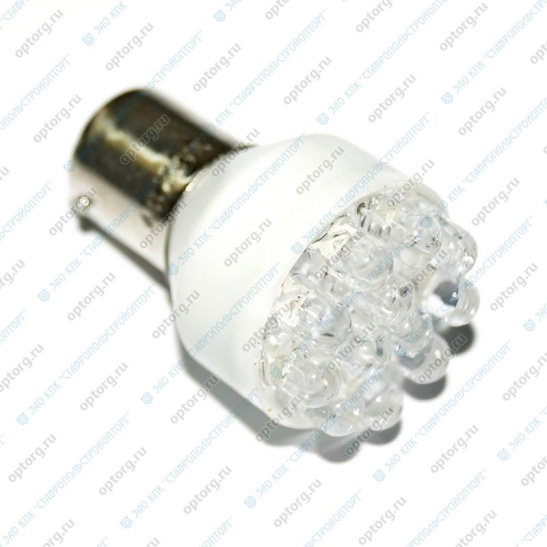 ***СВЕТОДИОД (А12-21) (12 S25-W/12LED) УКАЗАТЕЛЕЙ ПОВОРОТОВ, СТОПОВ (12 с/д) 12В.