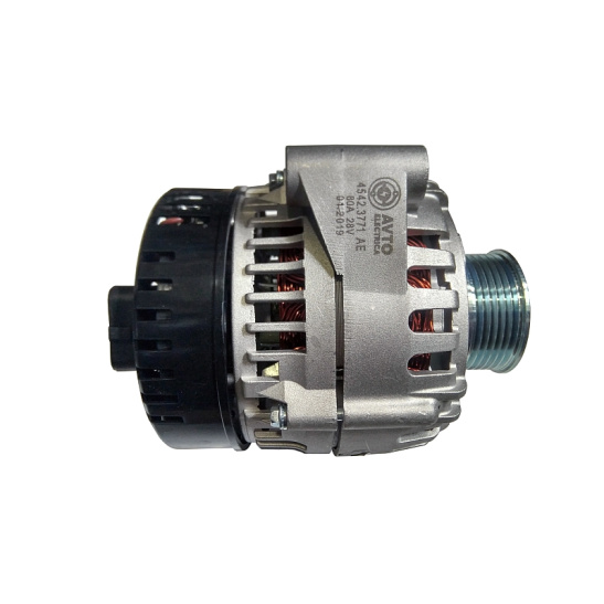 4542.3771 АЕ ГЕНЕРАТОР (КАМАЗ-ЕВРО-3) 28В, 80А, пятипин/разъем (взамен BOSCH 0124555052) AVTOELECTRICA