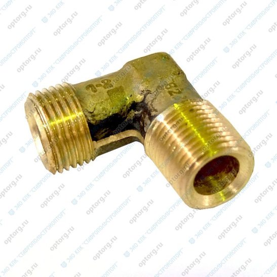 864823 УГОЛЬНИК М18*18 ВВЕРТНЫЙ НА КОМПРЕССОР 2-х двухцилиндровый ПАО КАМАЗ