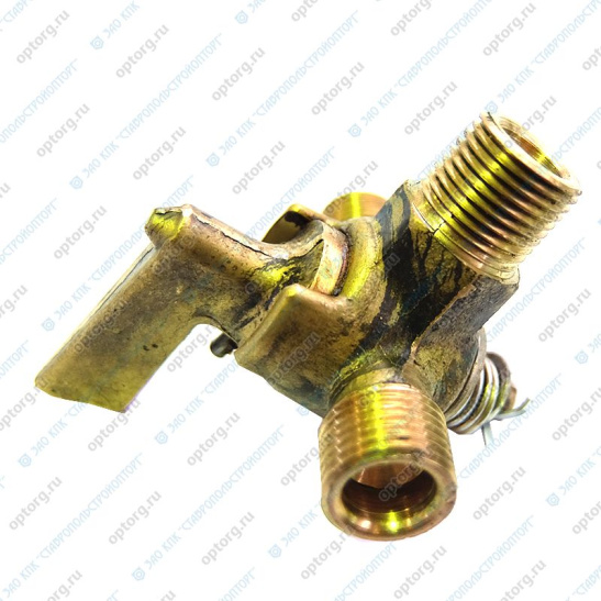 5410-1104160 КРАН  РАСПРЕДЕЛИТЕЛЬНЫЙ ПЕРЕКЛЮЧЕНИЯ БАКОВ (латунь) ПАО КАМАЗ