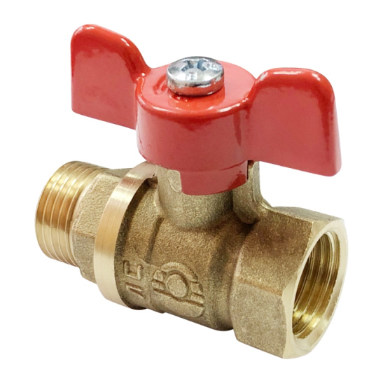 Кран шаровый Valfex 11Б27фт1М вода бабочка вн/нар Ду-15 Ру-16 