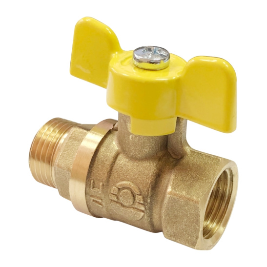 Кран шаровый Valfex 11Б27фтМ газ бабочка вн/нар Ду-15 Ру-16 