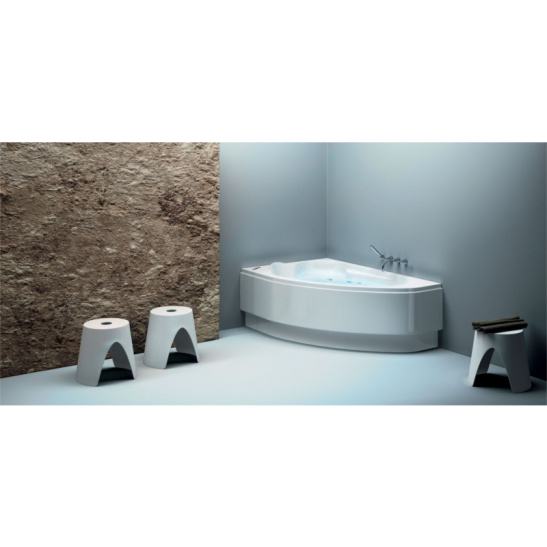 Ванна акриловая асимметричная 1530х1000х450мм Kaliope левая, в комплекте с каркасом, панелью, (Cersanit) Россия