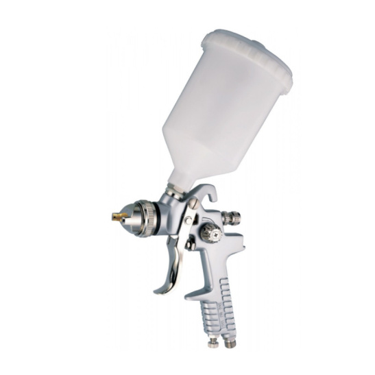 Покрасочный пистолет "Краскопульт", бачок верхний нейлоновый 0,6 л, дюза 1.4 мм, Jonnesway JA-6111