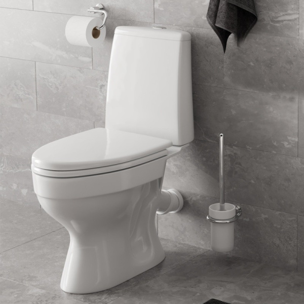 Унитаз-компакт GESSO W101 home de luxe, УТ-00006189, косой выпуск, однорежимная арматура, нижний  подвод, сиденье