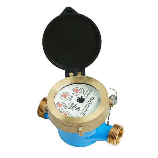 Счетчик воды ВКМ-15 Росич, G-1/2", Ду-15, Ру-16, со штуцерами, муфтовое присоединение, мокроход, г. Москва