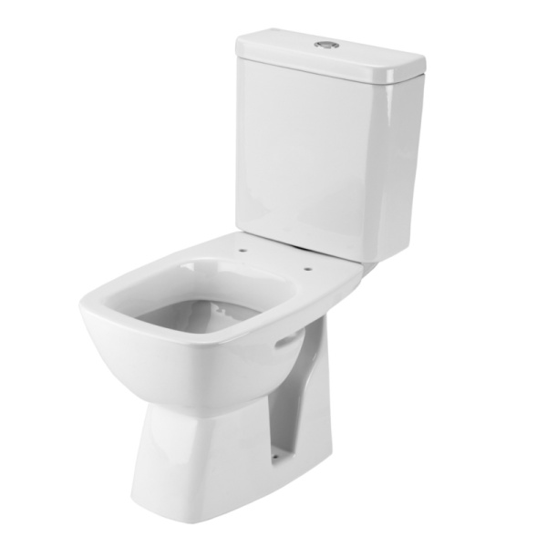 Унитаз-компакт Santek Нео Лайт SLIM (тонкое сиденье), 1WH302471, косой выпуск, двухрежимная  арматура OLIVEIRA, нижний  подвод, сиденье с микролифтом