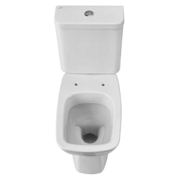 Унитаз-компакт Santek Нео Лайт SLIM (тонкое сиденье), 1WH302471, косой выпуск, двухрежимная  арматура OLIVEIRA, нижний  подвод, сиденье с микролифтом