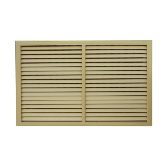 Решетка радиаторная ПВХ 0,6x0,3 м, бежевая, вертикальная