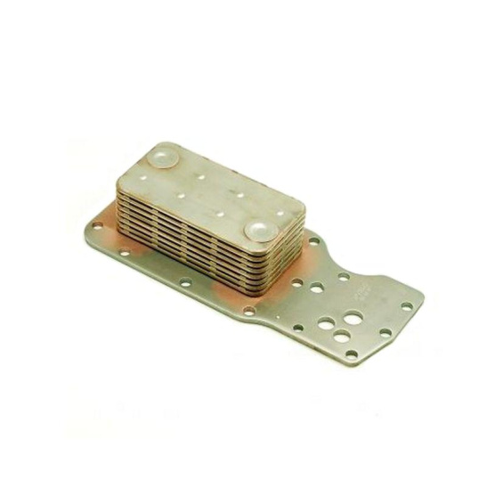 * Маслоохладитель (теплообменник) (3975818) дв. Камминз 6ISBe (оригинал "Cummins Inc.") теплообменный элемент охладителя масла V=6.7 (4896407,3959031,3957044)