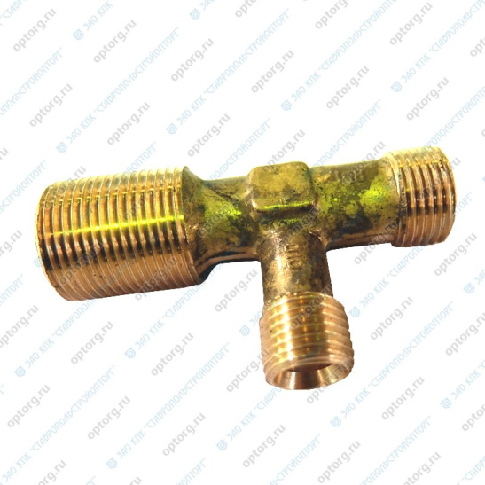 861010 ТРОЙНИК М18*14*22 на ГТК (главный тормозной кран) старого образца ПАО КАМАЗ