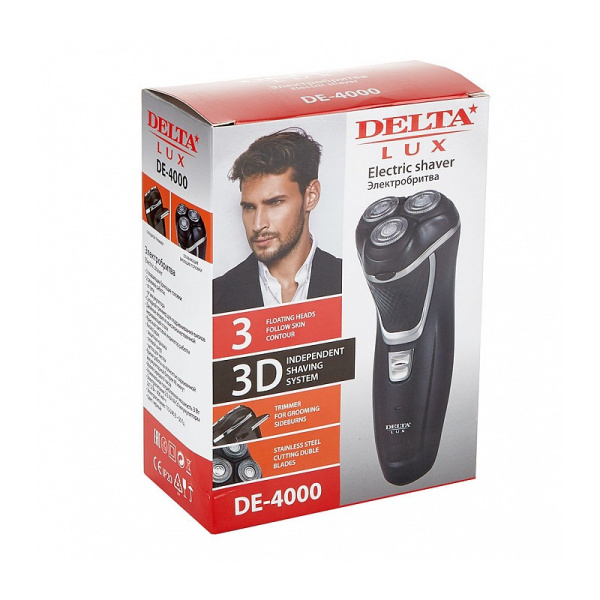 Бритва электрическая DELTA LUX DE-4000 черная
