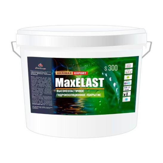 Гидроизоляционное покрытие MaxELAST белое (3 кг) АКРИМАКС Ростовская область