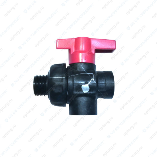 8216256 Кран 3-ходовой шаровый G 1" Type1(GEOline)