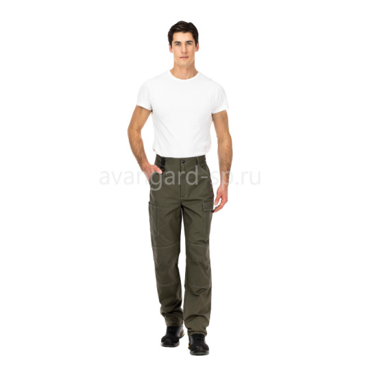 Костюм мужской "Гудзон Бриз", р. 60-62 (120-124) рост 3/4 (170-176), (куртка/брюки), хаки, с СОП