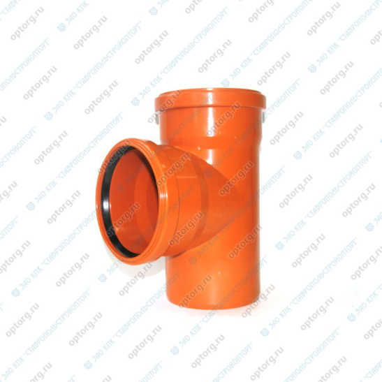 Тройник НПВХ для наружной канализации D=200 мм, угол 87,5°, PESTAN, Сербия