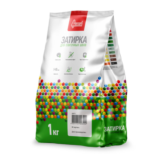 Затирка для плиточных швов "191", светло-бежевая, 1 кг, Старатели, Россия