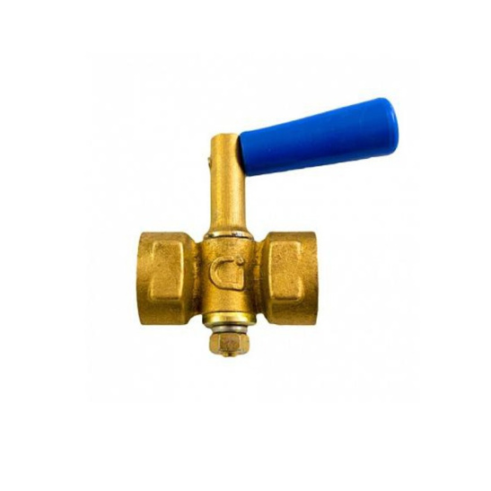 Кран для манометра 11б18бк Ci с ручкой G1/2*M20*1,5 вн-вн Ду-15 Ру-16 