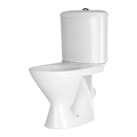 Унитаз-компакт Оскольская керамика Арго косой выпуск, однорежимная арматура, нижний  подвод, сиденье