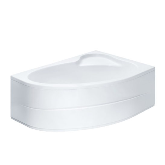 Ванна акриловая асимметричная 1700х110х470мм Эдера правая, на каркасе с экраном и сифоном (Santek) г. Чебоксары