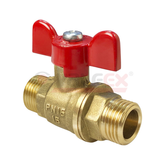 Кран шаровый Valfex 11Б27фт1М вода бабочка нар/нар Ду-15 Ру-16 