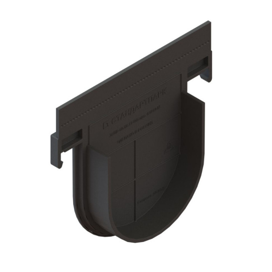 Заглушка пластиковая к лоткам, DN100, H155 глухая "PolyMax Basic", Standartpark, арт. 63010-М