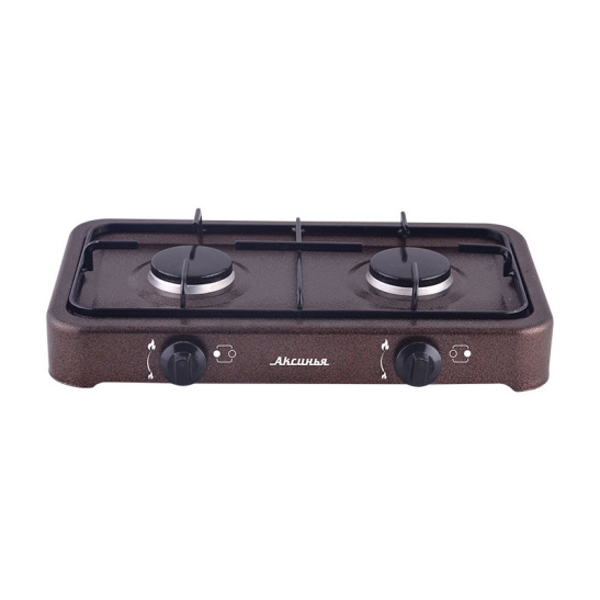 Плита газовая Аксинья КС-106 2 конф (настольная) коричневый