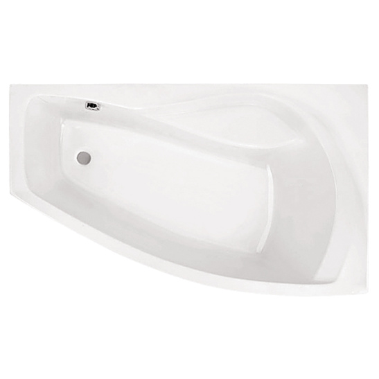 Ванна акриловая асимметричная 1600х950х455мм Майорка правая, на каркасе с экраном и сифоном (Santek) г. Чебоксары