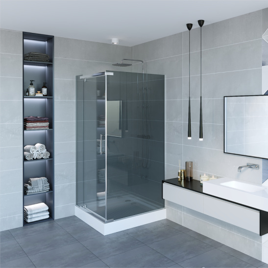 Душевое ограждение 900x900x2000 мм, Erlit ER10109H-C4, квадратное Китай