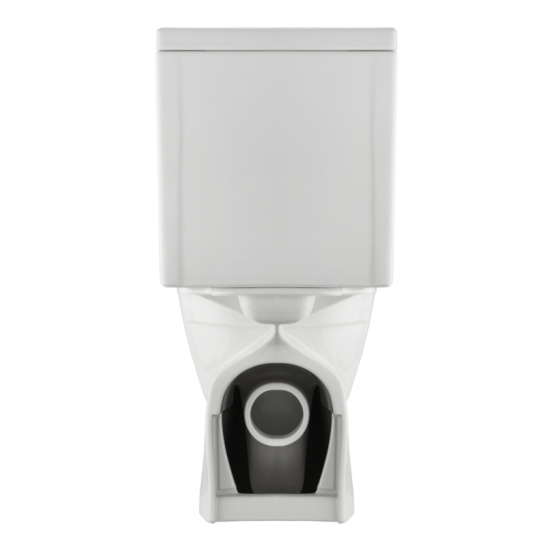 Унитаз-компакт Santek Нео Rimles SLIM (тонкое сиденье), 1WH302418, горизонтальный выпуск, двухрежимная арматура, нижний  подвод, сиденье с микролифтом
