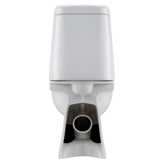 Унитаз-компакт Santek Остин Soft SLIM (тонкое сиденье), 1WH302419/1WH501856, горизонтальный выпуск, двухрежимная  арматура OLIVEIRA, нижний  подвод, сиденье с микролифтом