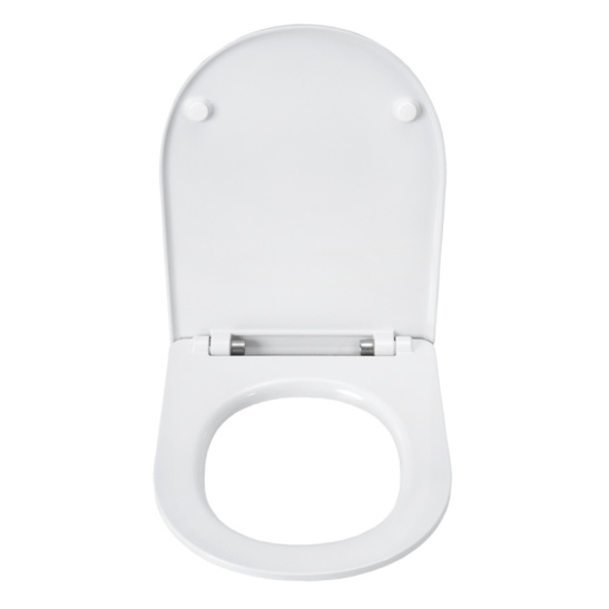 Унитаз-компакт Santek Остин Soft SLIM (тонкое сиденье), 1WH302419/1WH501856, горизонтальный выпуск, двухрежимная  арматура OLIVEIRA, нижний  подвод, сиденье с микролифтом