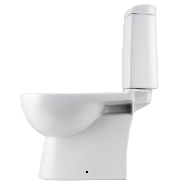 Унитаз-компакт Santek Остин Soft SLIM (тонкое сиденье), 1WH302419/1WH501856, горизонтальный выпуск, двухрежимная  арматура OLIVEIRA, нижний  подвод, сиденье с микролифтом
