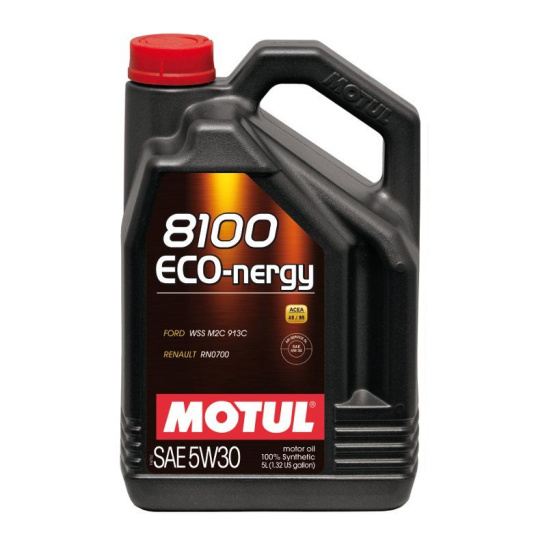 Масло моторное MOTUL 8100 Eco-Nergy, А5/В5 SAE 5W30, 5 л, API SL, синтетическое