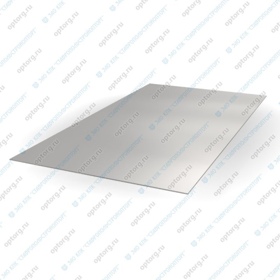 Лист нержавеющий 3,0 мм, 1x2 м, AISI 430, 2В, PI, ASTM A240/A480