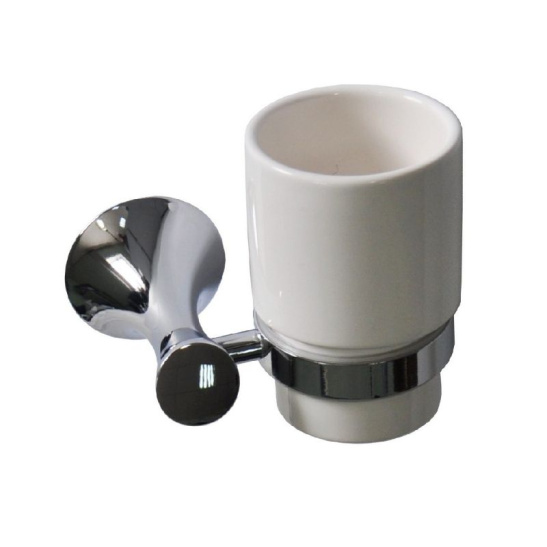 85005 СТАКАН "МАГНУС" керамический с креплением к стене  Китай