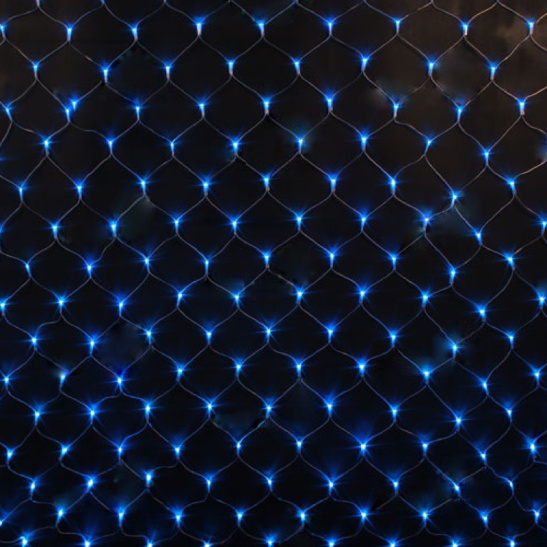 Гирлянда светодиодная "Сетка" 320 LED, 3*2 м, синий, с контроллером, IP20