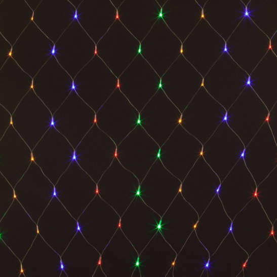 Гирлянда светодиодная "Сетка" 320 LED, 3*2 м, мультиколор, с контроллером, IP20