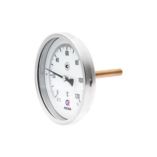 ТЕРМОМЕТР БТ-41.211(0-120)G1/2.64.1.5 биметалл, кл. 1,5, шток 64мм осевой Ф80