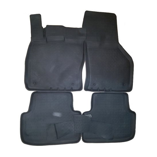 КОВРИКИ САЛОНА SKODA OCTAVIA A7,А8/октавия/2013-/с выс. бортом/резина/Seintex/84907/