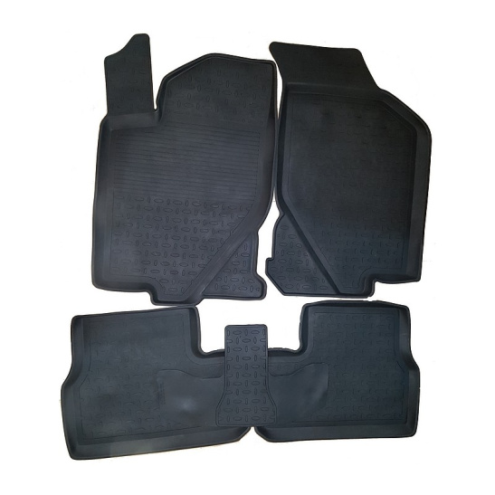 КОВРИКИ САЛОНА LADA GRANTA II/2018-/гранта/DATSUN/датсун/ON-DO/MI-DO с высок. бортом/резина(Seintex)/86445/