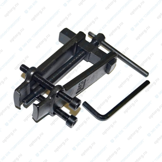 Съемник 2-х лапый, 75 мм., передвижной с фиксатором, раздвижной (16-35 мм.) (41875) 