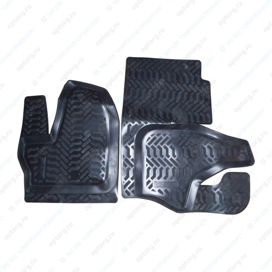 Газель Next КОВРИКИ КАБИНЫ/САЛОНА/2016-/ручка КПП на панели/полимер/