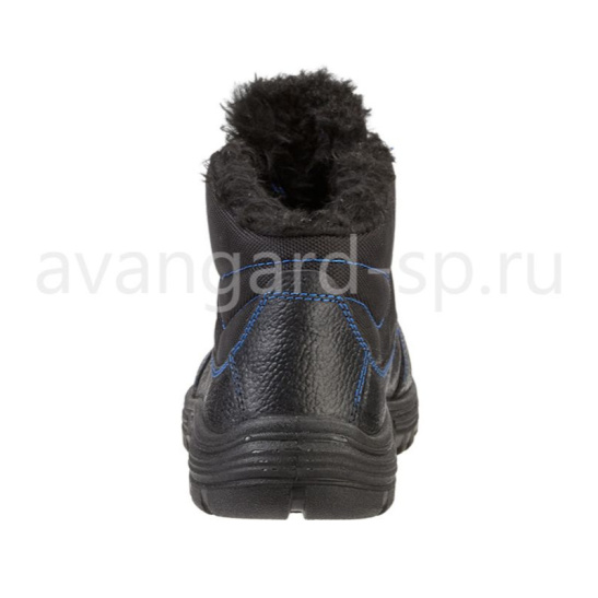 Ботинки мужские "Легион" иск.мех ПУ р.39 цв.черный/василек 071238