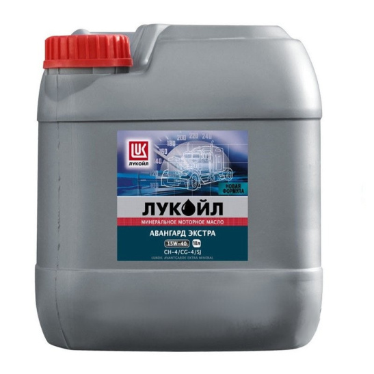 Масло моторное ЛУКОЙЛ Авангард Экстра SAE 15W40, 20 л, API CH-4/SJ, полусинтетическое, (двиг. турбодизельный)