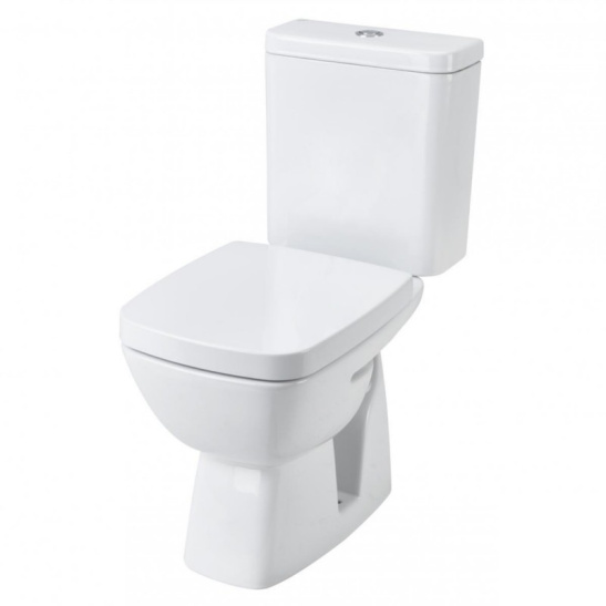 Унитаз-компакт Santek Нео Лайт, 1WH302409, косой выпуск, двухрежимная  арматура OLIVEIRA, нижний  подвод, сиденье с микролифтом